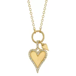Diamond Double Heart Necklace