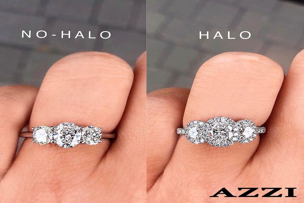 No-Halo and Halo Rings