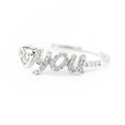 Love You Diamond Ring