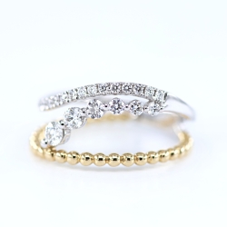 Fancy Open Design Diamond Anniversary Ring